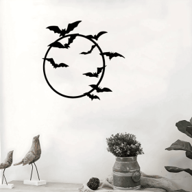 CIFbuy Gothic Bat Wall Art Halloween Outdoor Indoor Decor (TikTok, temu pick-up service)
