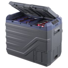 Car Refrigerator, 39 L Dual Zone Portable Freezer, 12 Volt Car Refrigerator Fridge, -4-68 F Adjustable Range
